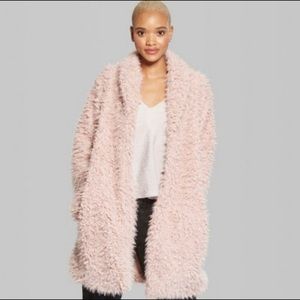 Wild Fable Target Pink Sherpa Coat NWT Size XS